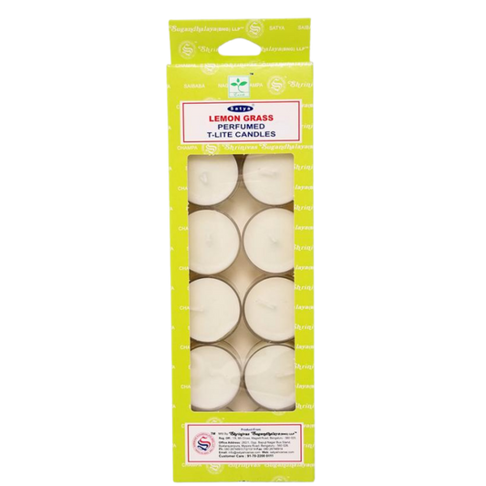 Satya LEMONGRASS T-Lite Candles (12/box)