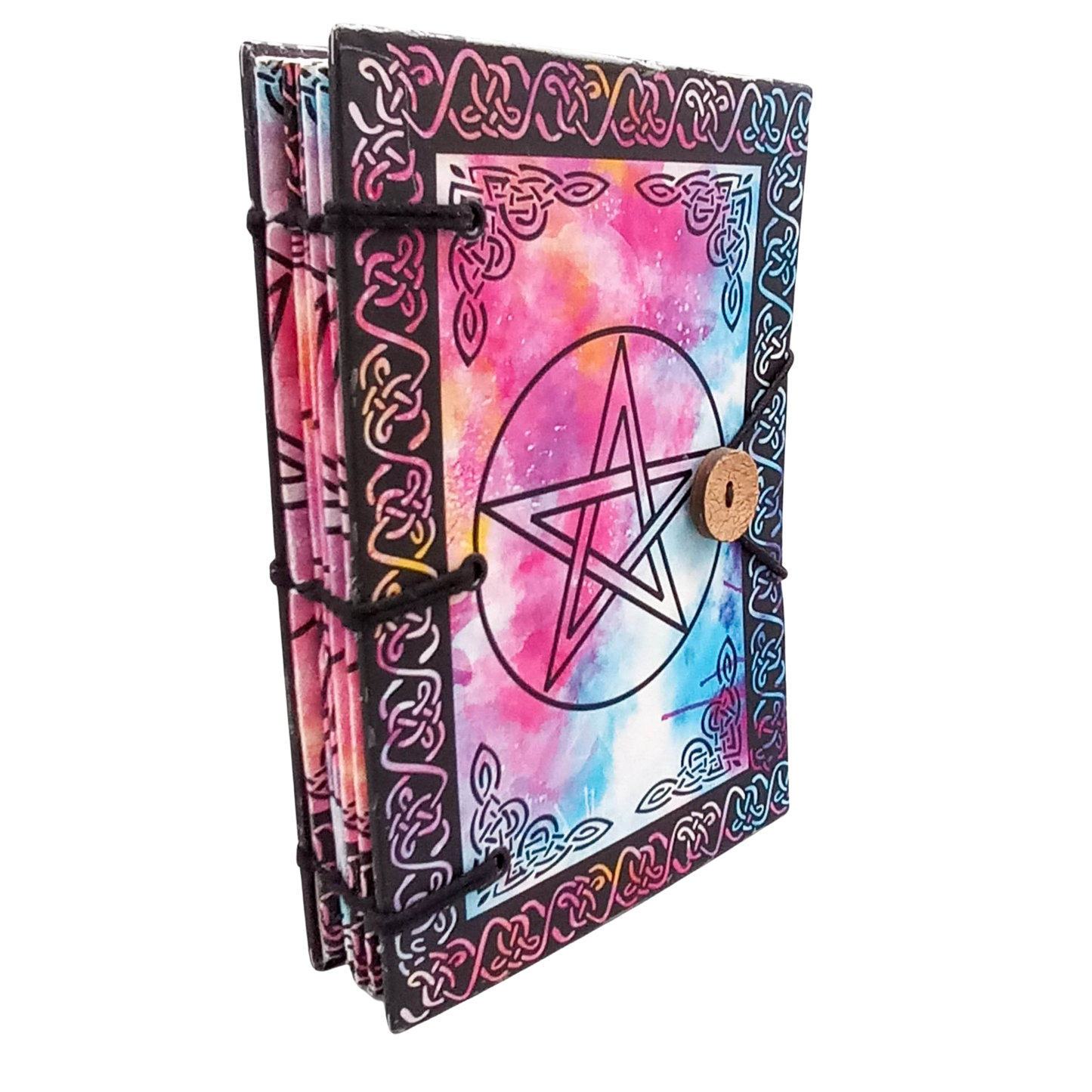 Triple Moon or Pentacle - Handmade Grimoire - Journal