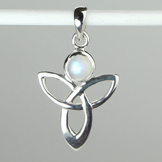 Celtic Angelic Rainbow Moonstone Pendant