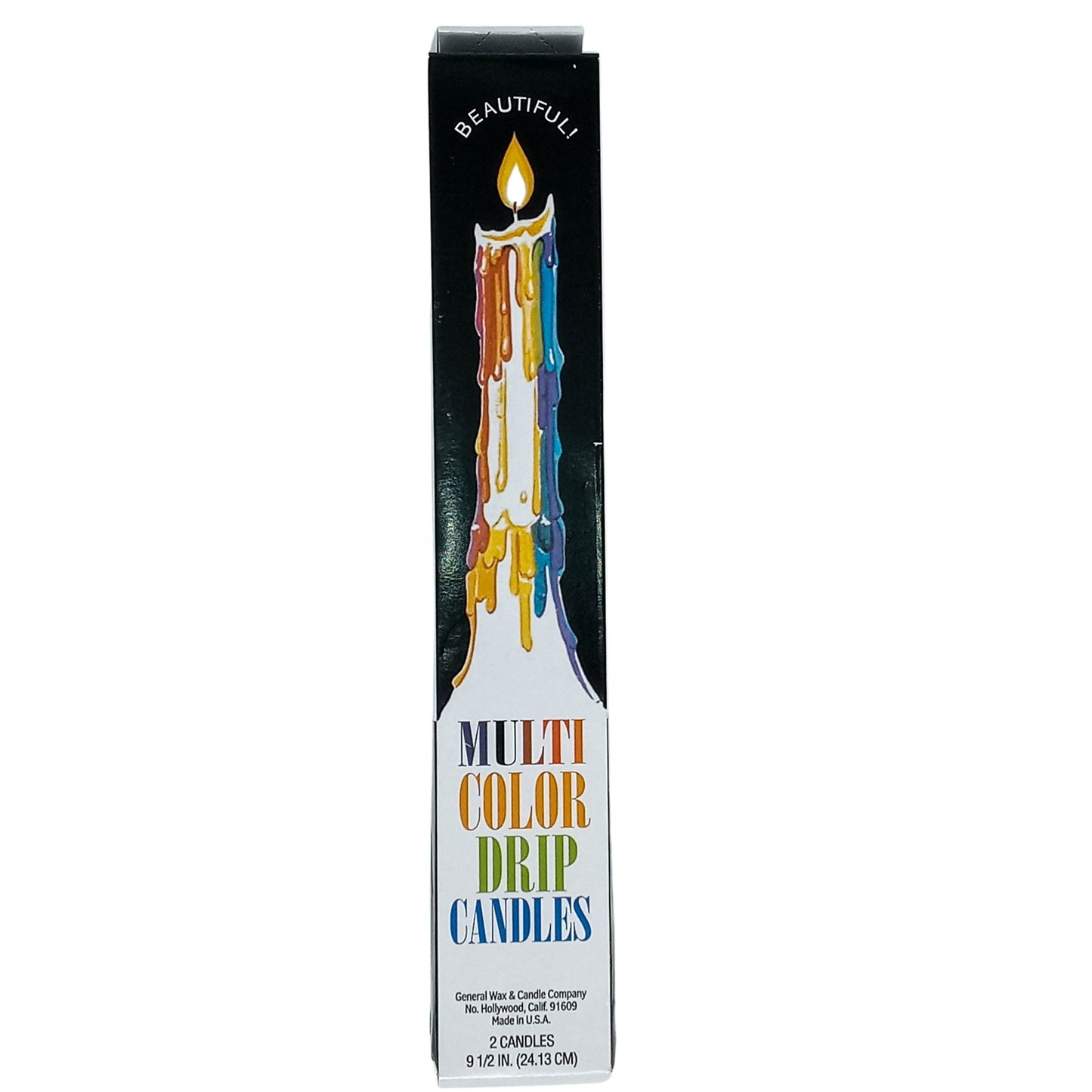 Multi-Color Drip Taper Candles