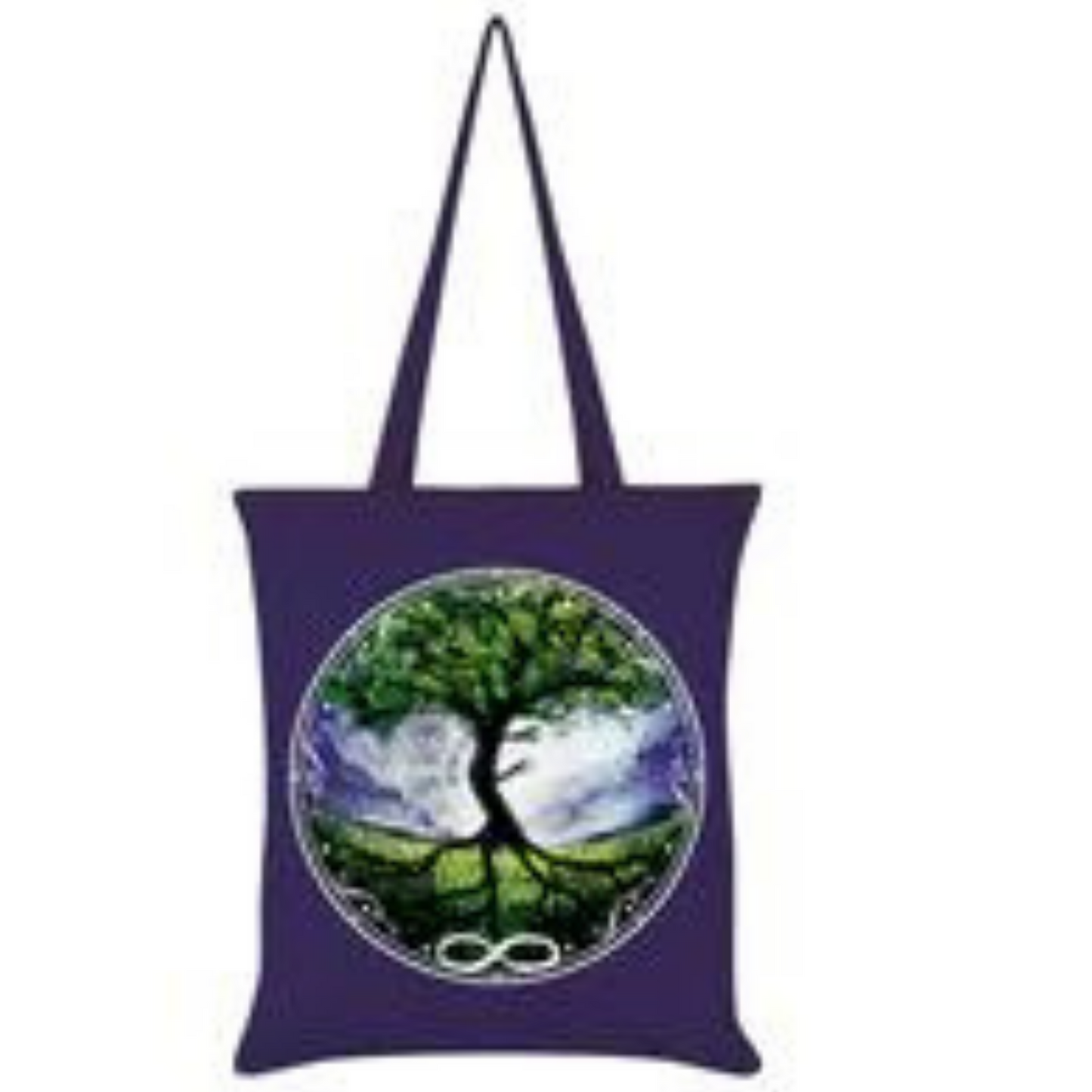 Spiritual Tree Of Life Purple Tote Bag